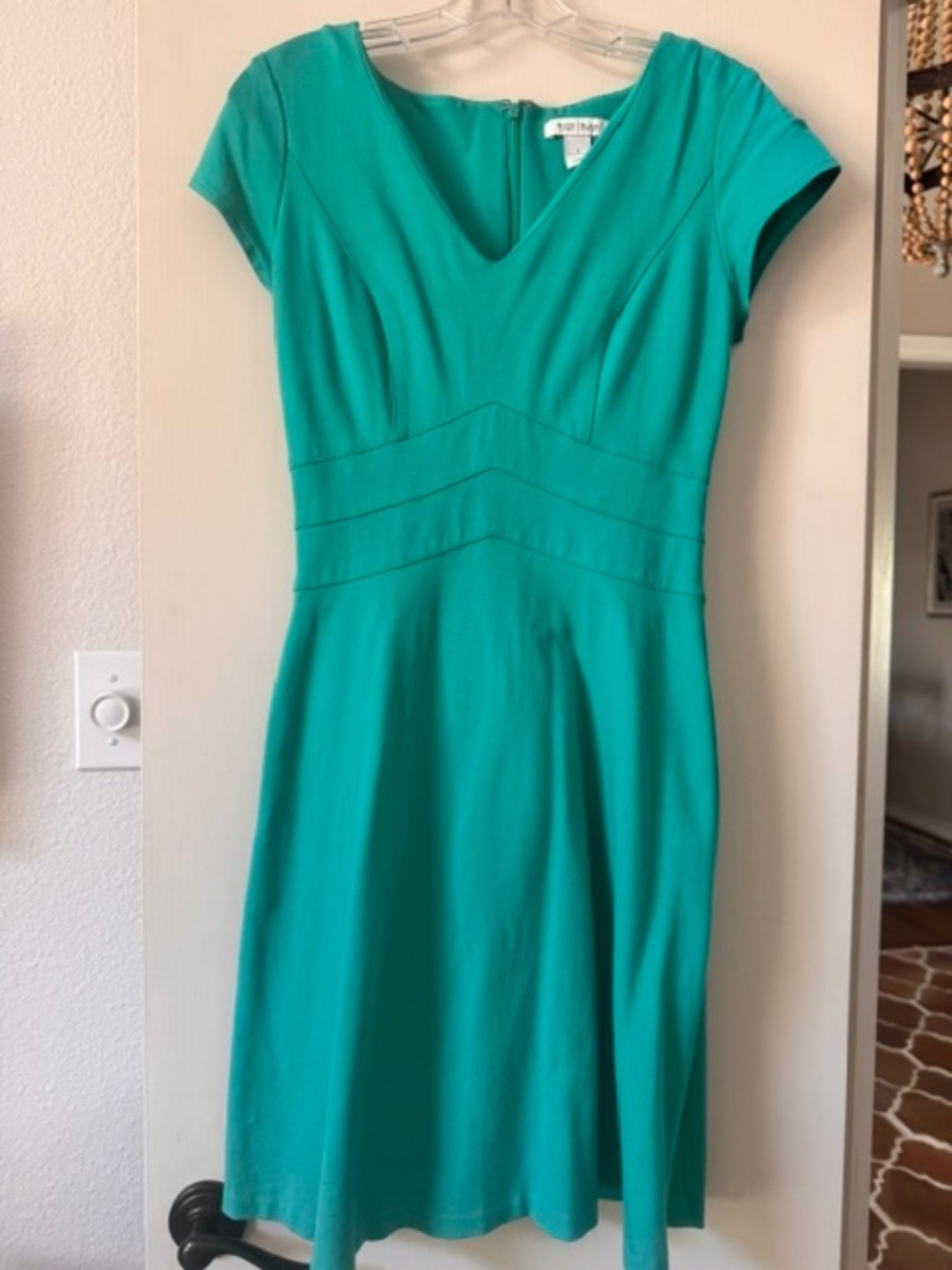 White House Black Market Teal Fit-and-Flare Mini Dress Women’s size 4
